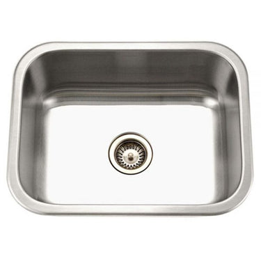 Houzer Medallion 23 inch Stainless Steel Undermount 9 inch Deep Single Bowl Kitchen Sink, Nested 20-Pack